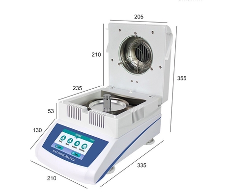 Lab Digital Grain Corn Moisture Tester Pengukur Kelembaban Halogen Waktu Otomatis