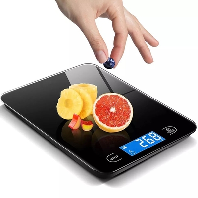 Permukaan Kaca Tahan Air Digital Elektronik Kaca Skala Dapur Dengan Layar LCD